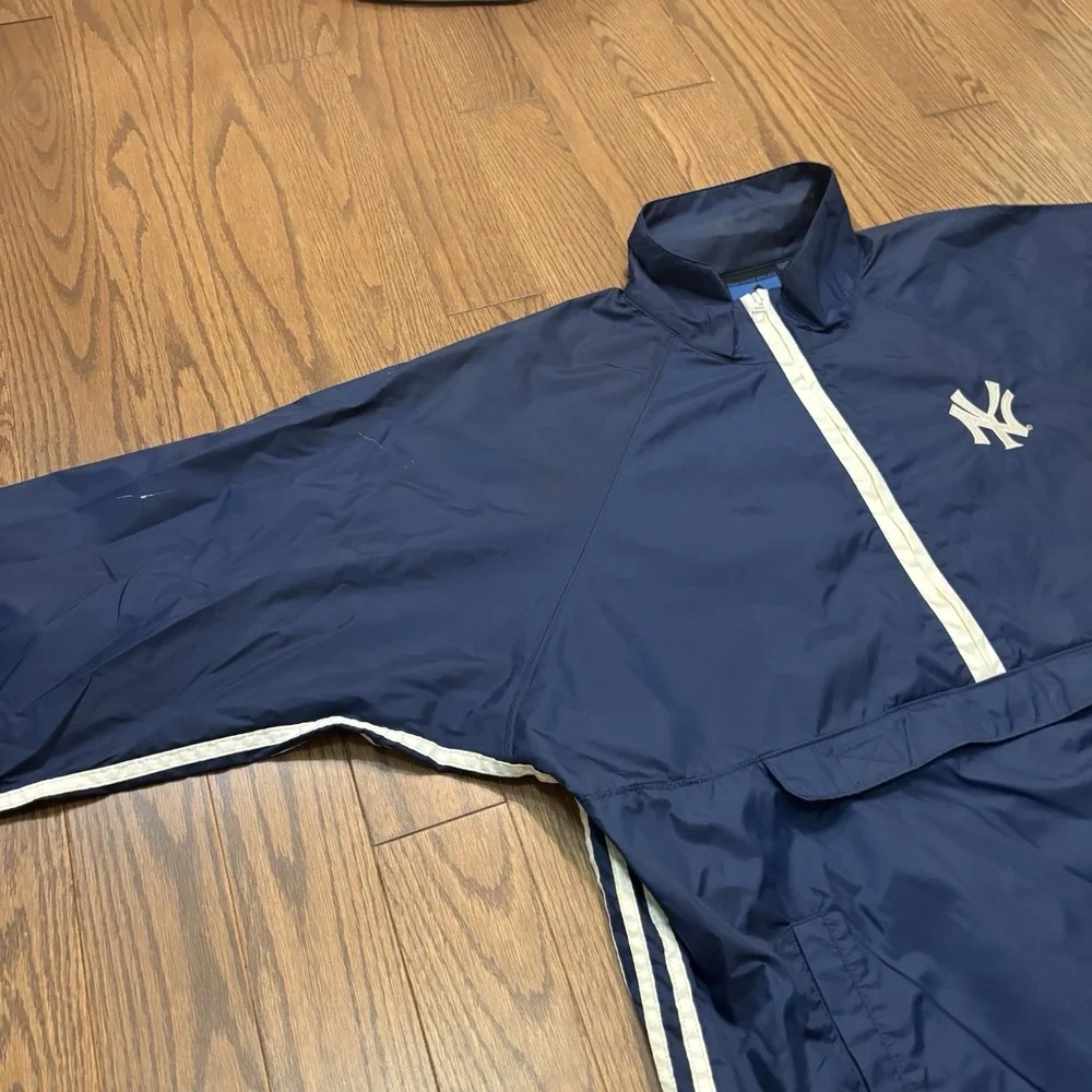 Vintage Adidas New York Yankees Track Jacket Windbreaker Varsity Bomber NY Large